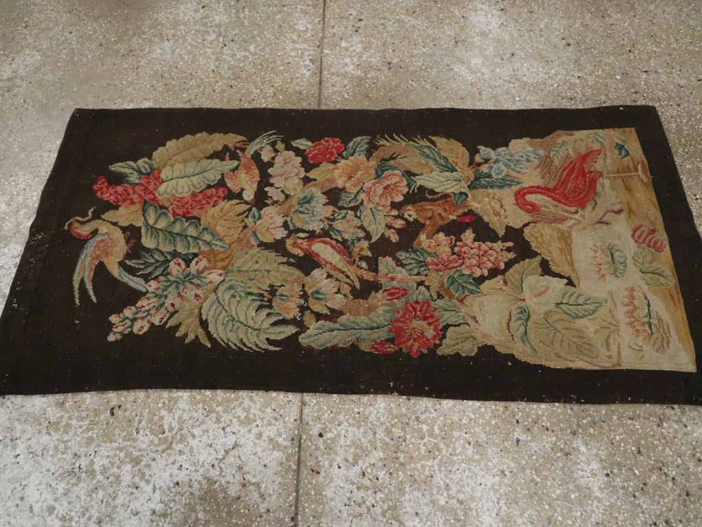 Antique English Pictorial Tapestry, No.30727 - Staging