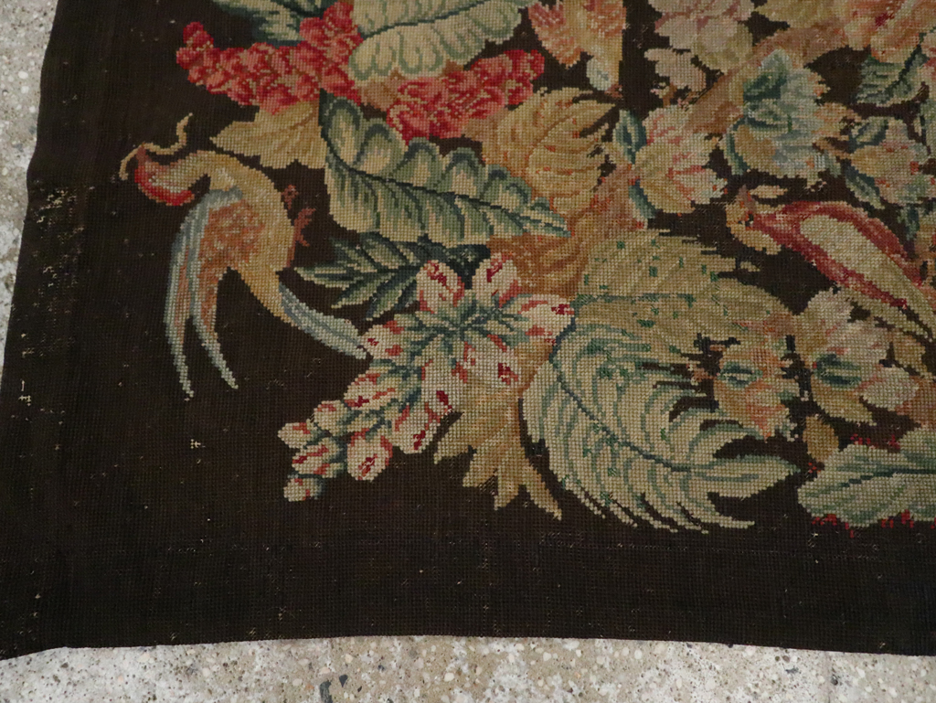 Antique English Pictorial Tapestry, No.30727 - Staging