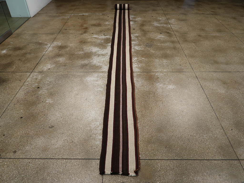 Vintage Turkish Flatweave Long Runner, No.30731 - Staging