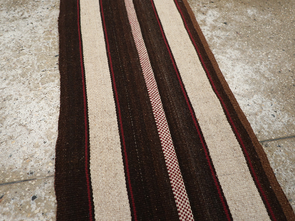 Vintage Turkish Flatweave Long Runner, No.30731 - Staging
