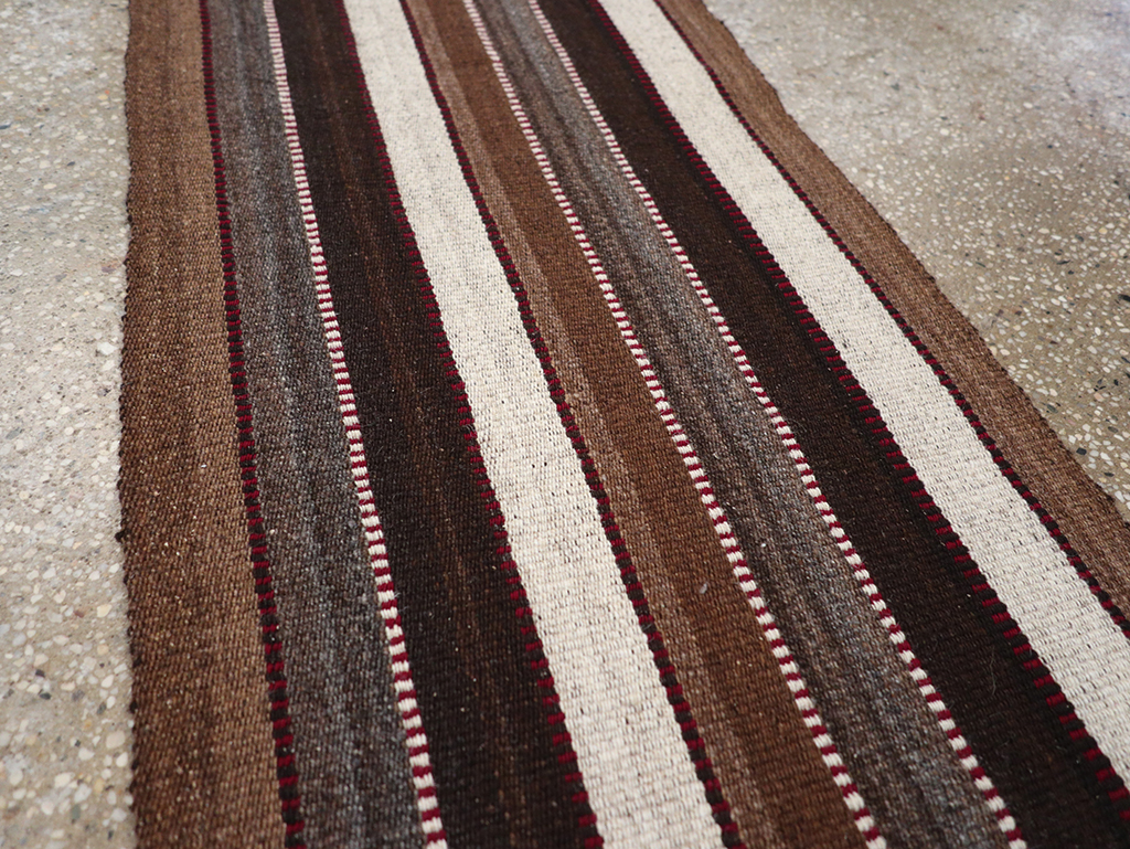 Vintage Turkish Flatweave Long Runner, No.30732 - Staging