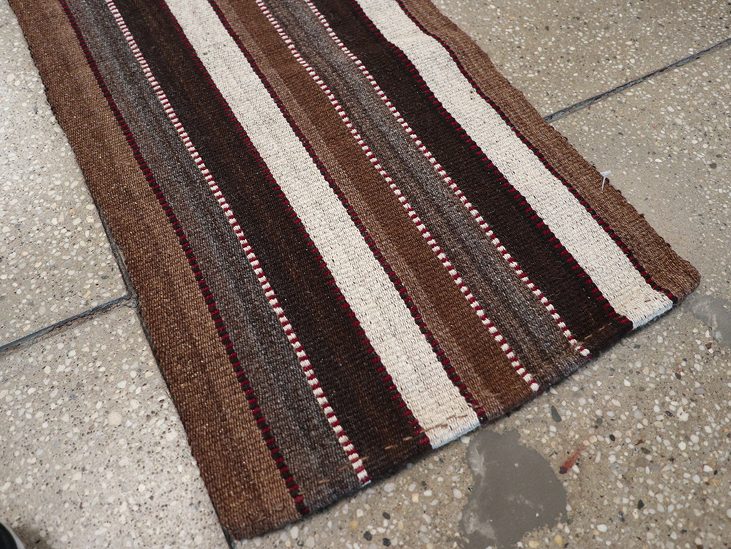Vintage Turkish Flatweave Long Runner, No.30732 - Staging