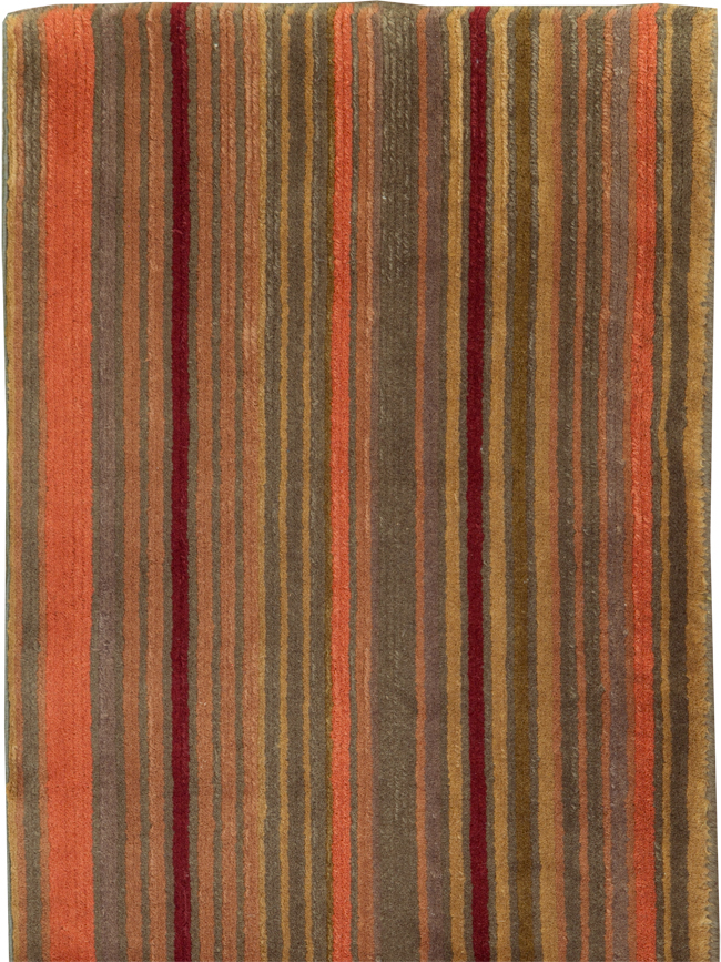 Contemporary Tibetan Striped Small Runner, No.30733 - Staging