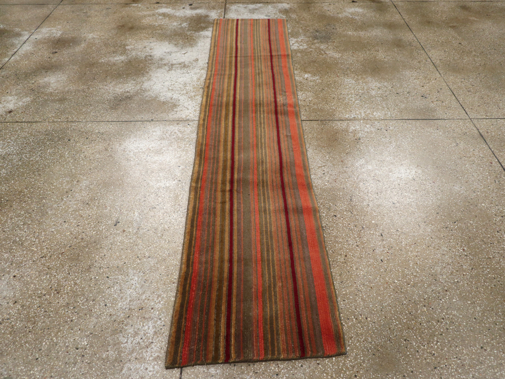 Contemporary Tibetan Striped Small Runner, No.30733 - Staging