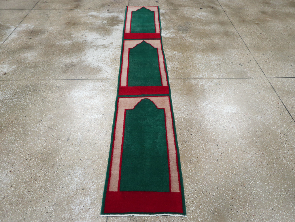 Vintage Turkish Anatolian Small Runner (Pair: 1 of 2), No.30734 - Staging