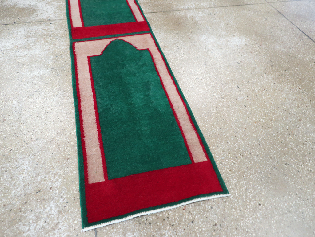 Vintage Turkish Anatolian Small Runner (Pair: 1 of 2), No.30734 - Staging