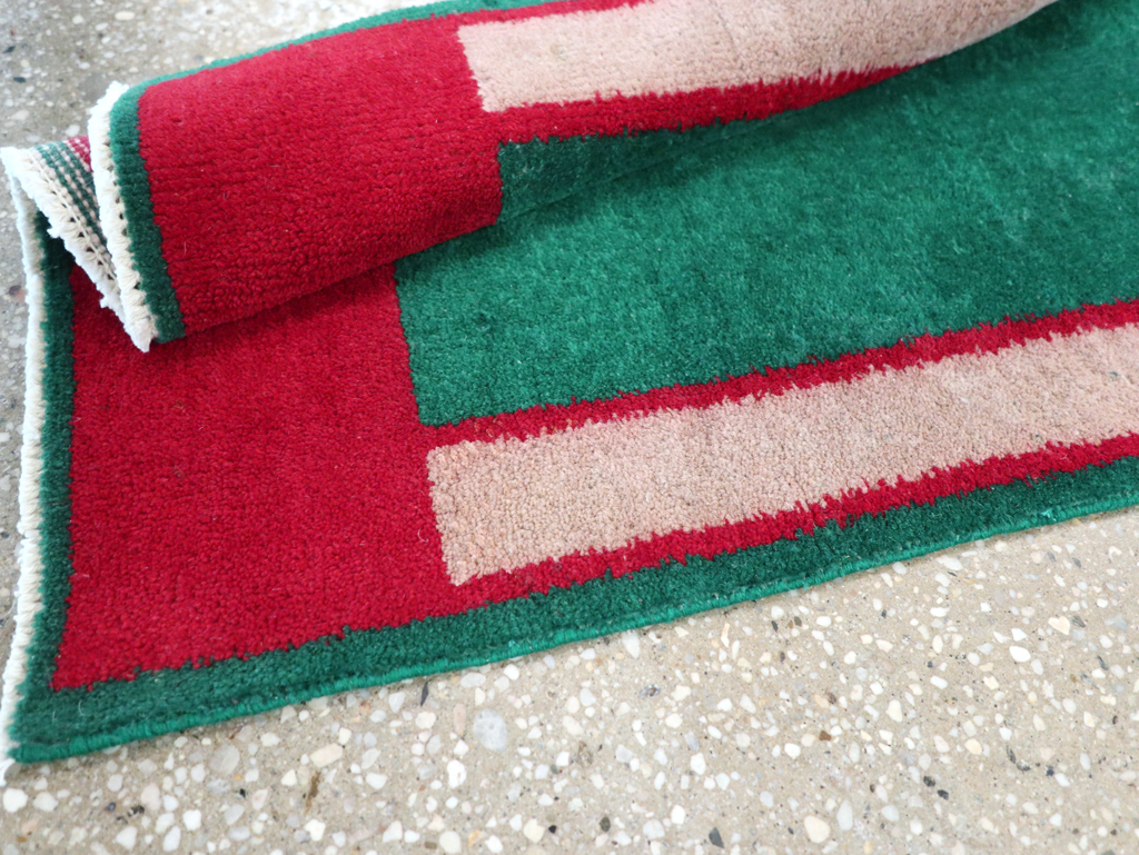 Vintage Turkish Anatolian Small Runner (Pair: 1 of 2), No.30734 - Staging