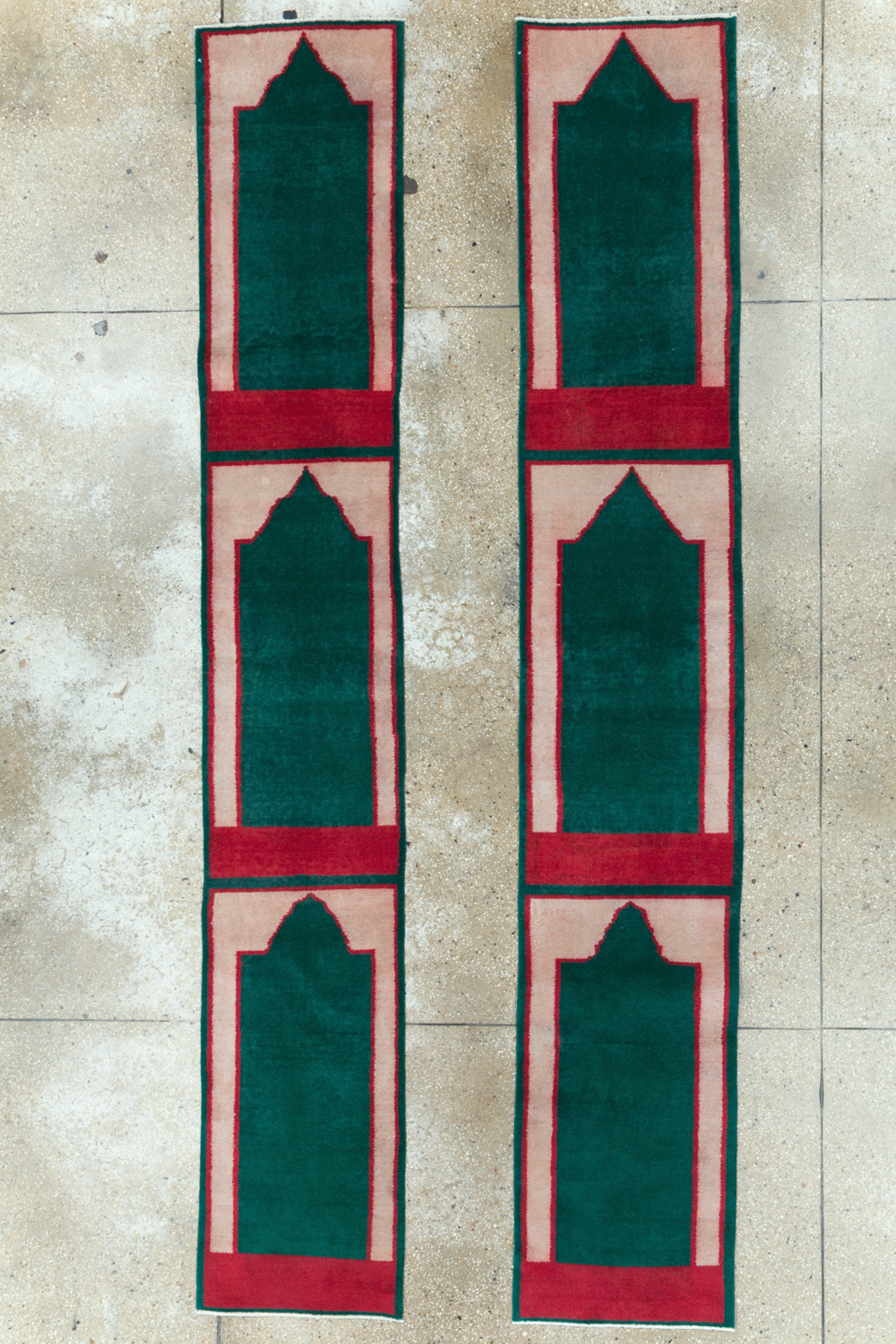Vintage Turkish Anatolian Small Runner (Pair: 1 of 2), No.30734 - Staging