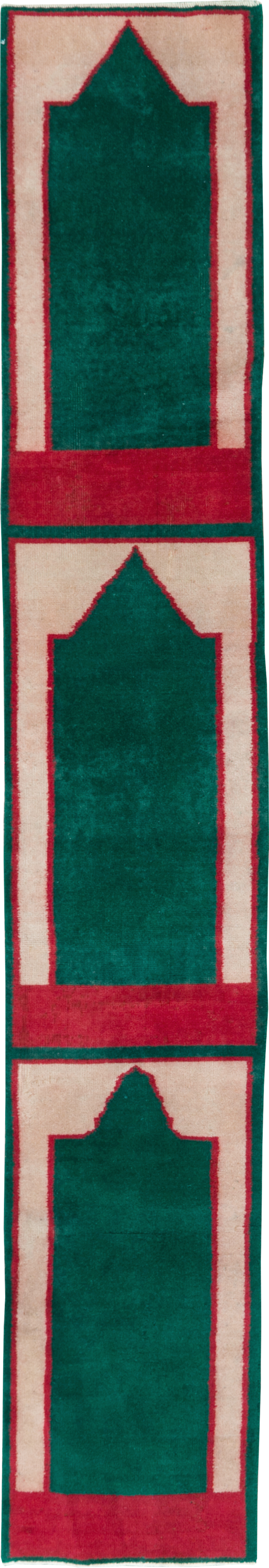 Vintage Turkish Anatolian Small Runner (Pair: 2 of 2), No.30735 - Staging