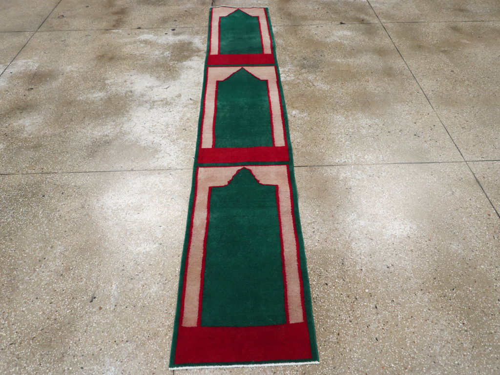 Vintage Turkish Anatolian Small Runner (Pair: 2 of 2), No.30735 - Staging