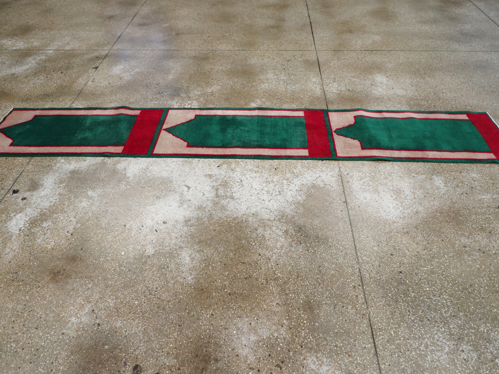 Vintage Turkish Anatolian Small Runner (Pair: 2 of 2), No.30735 - Staging