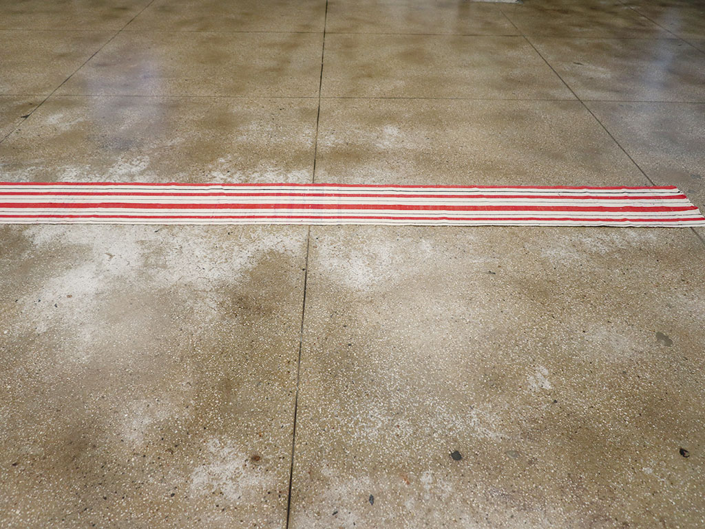 Vintage Turkish Flatweave Long Runner, No.30737 - Staging