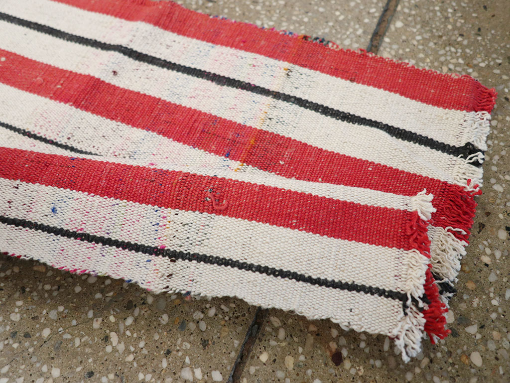 Vintage Turkish Flatweave Long Runner, No.30737 - Staging