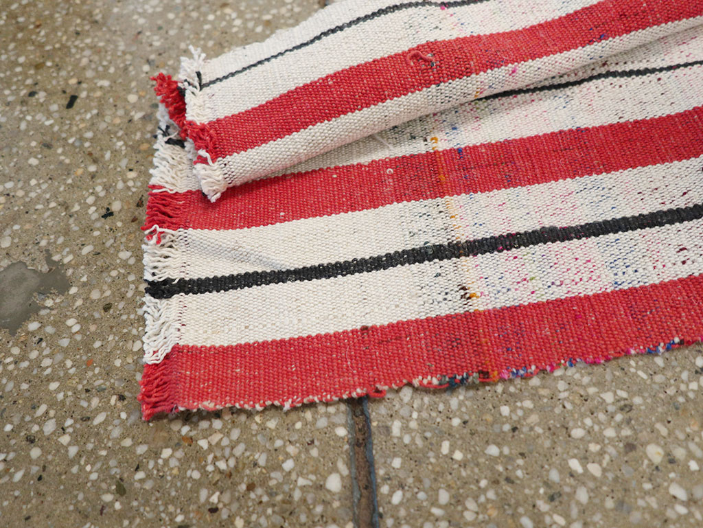 Vintage Turkish Flatweave Long Runner, No.30737 - Staging