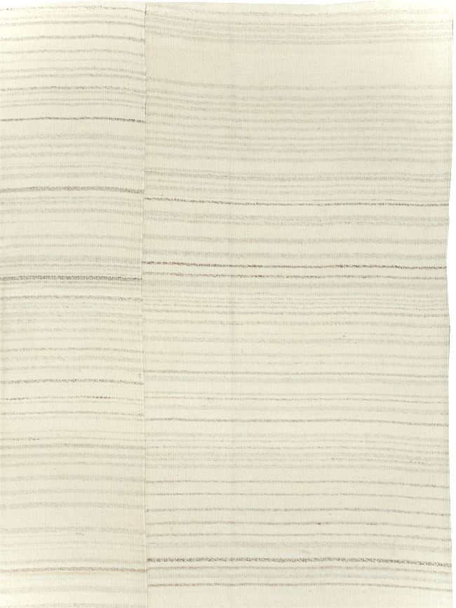 Modern Turkish Flatweave Room Size Carpet, No.30745 - Staging