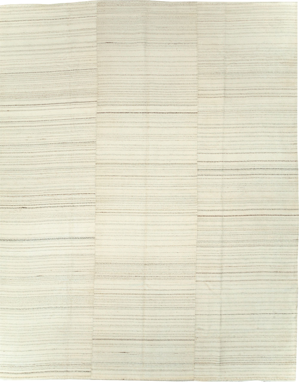 Modern Turkish Flatweave Room Size Carpet, No.30746 - Staging