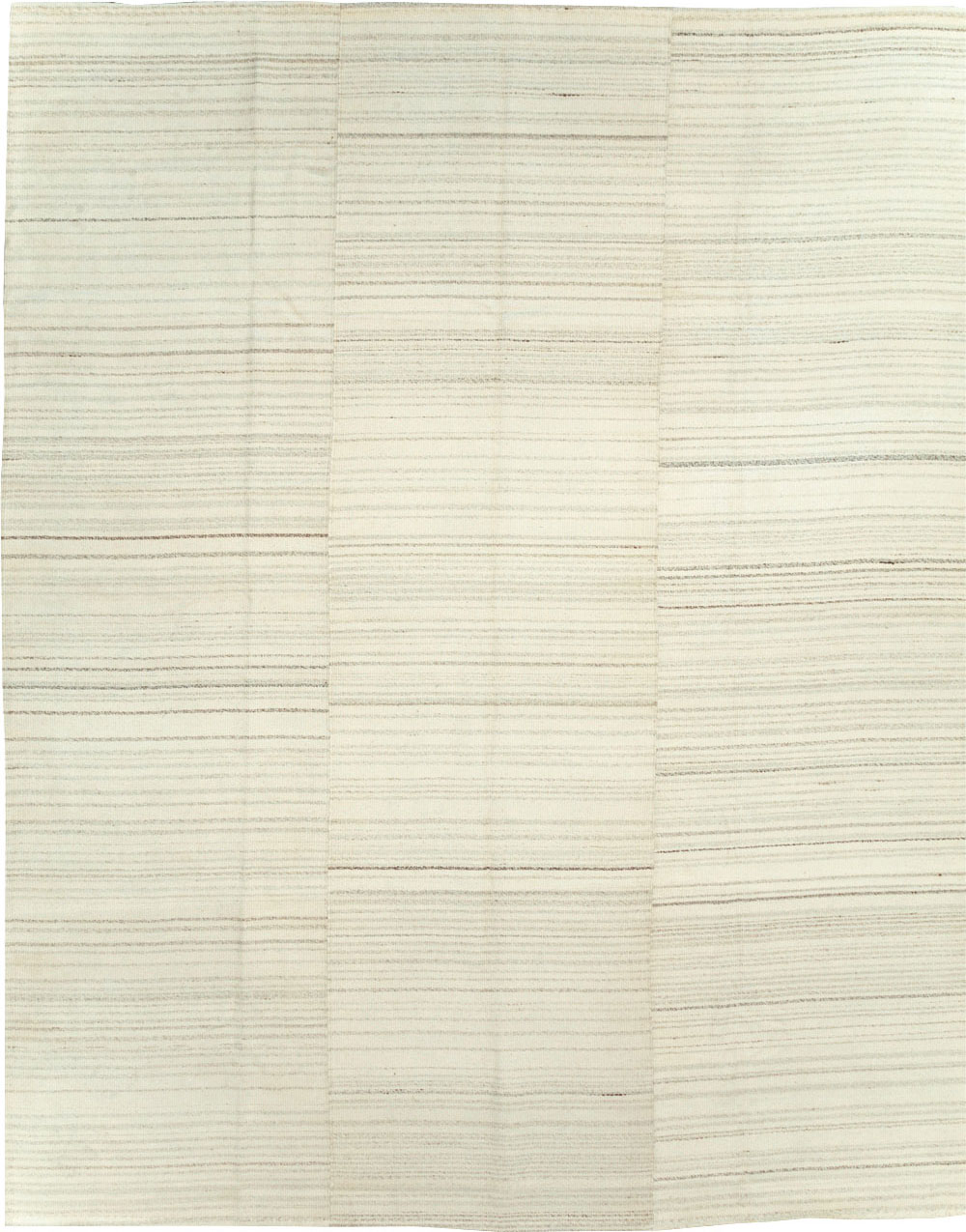 Modern Turkish Flatweave Room Size Carpet, No.30746 - Staging