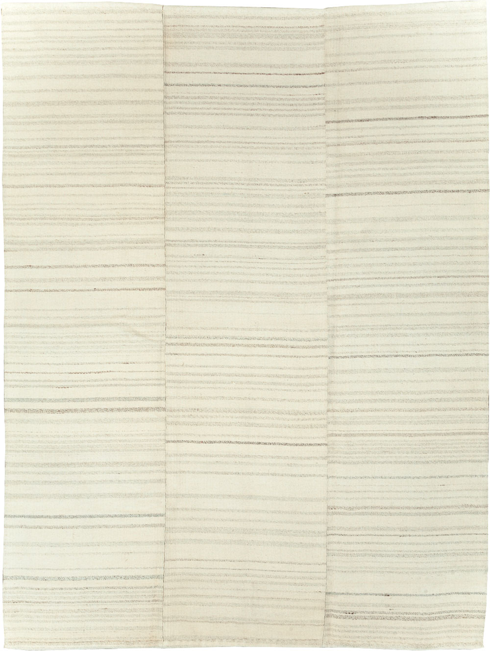 Modern Turkish Flatweave Small Room Size Carpet, No.30748 - Staging