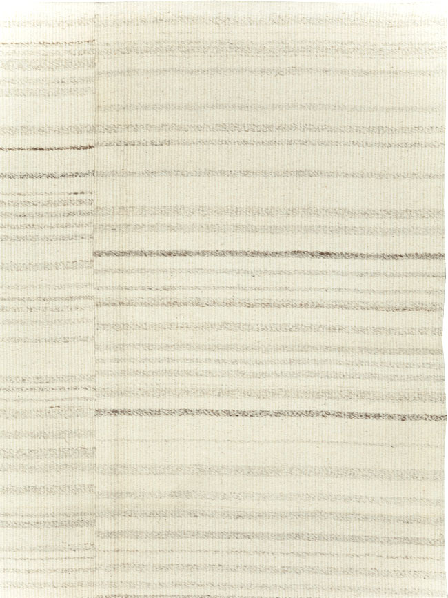 Modern Turkish Flatweave Small Room Size Carpet, No.30748 - Staging