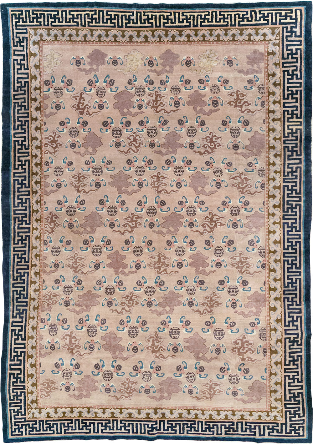 Antique Chinese Peking Room Size Carpet, No.30763 - Staging