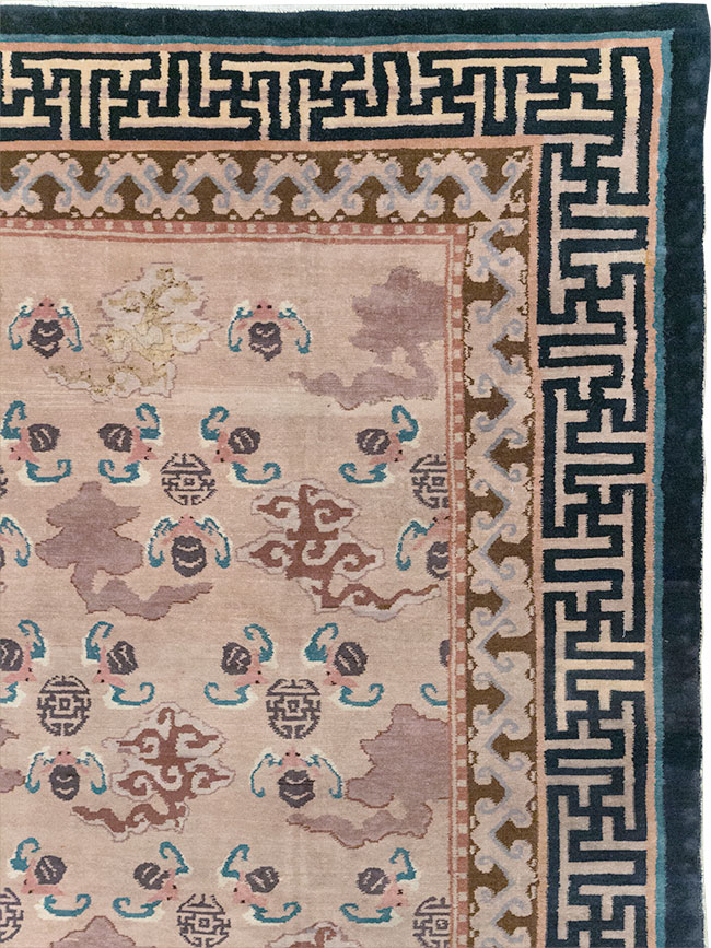 Antique Chinese Peking Room Size Carpet, No.30763 - Staging