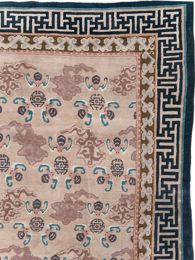 Antique Chinese Peking Room Size Carpet, No.30763 - Staging