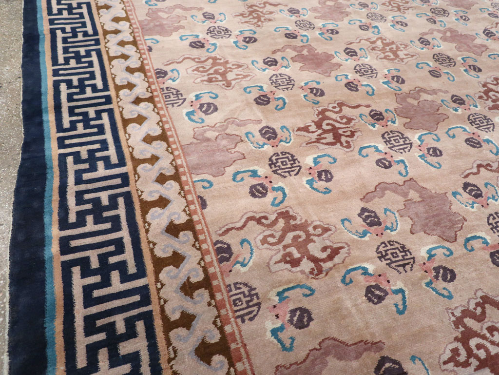 Antique Chinese Peking Room Size Carpet, No.30763 - Staging