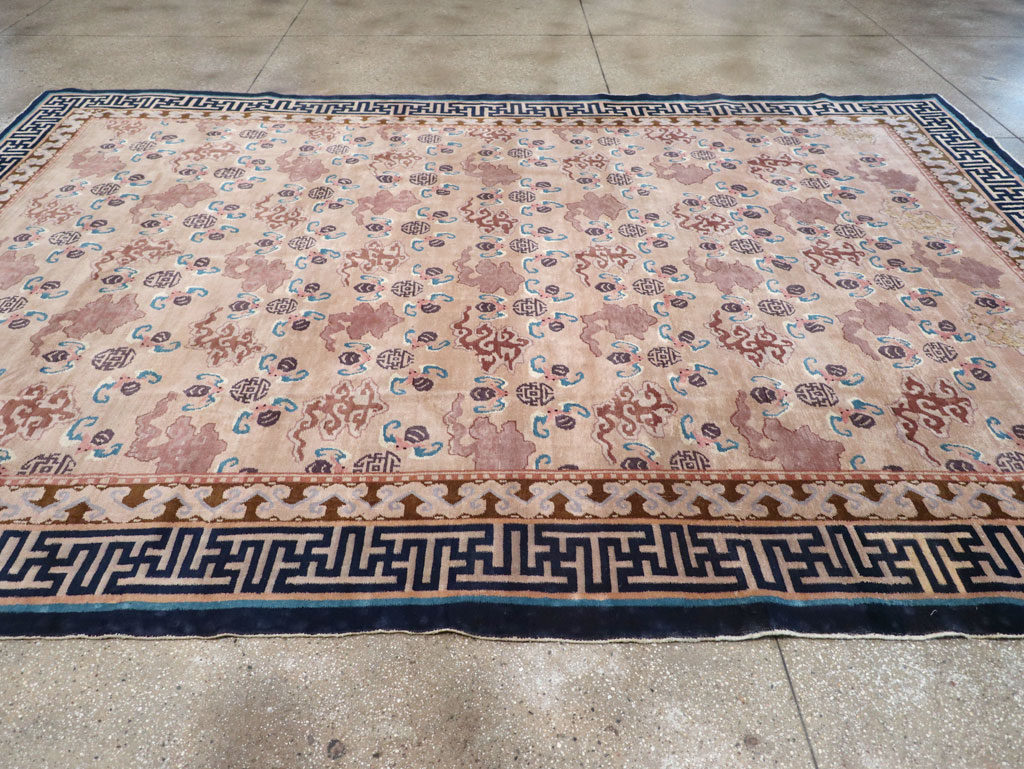 Antique Chinese Peking Room Size Carpet, No.30763 - Staging