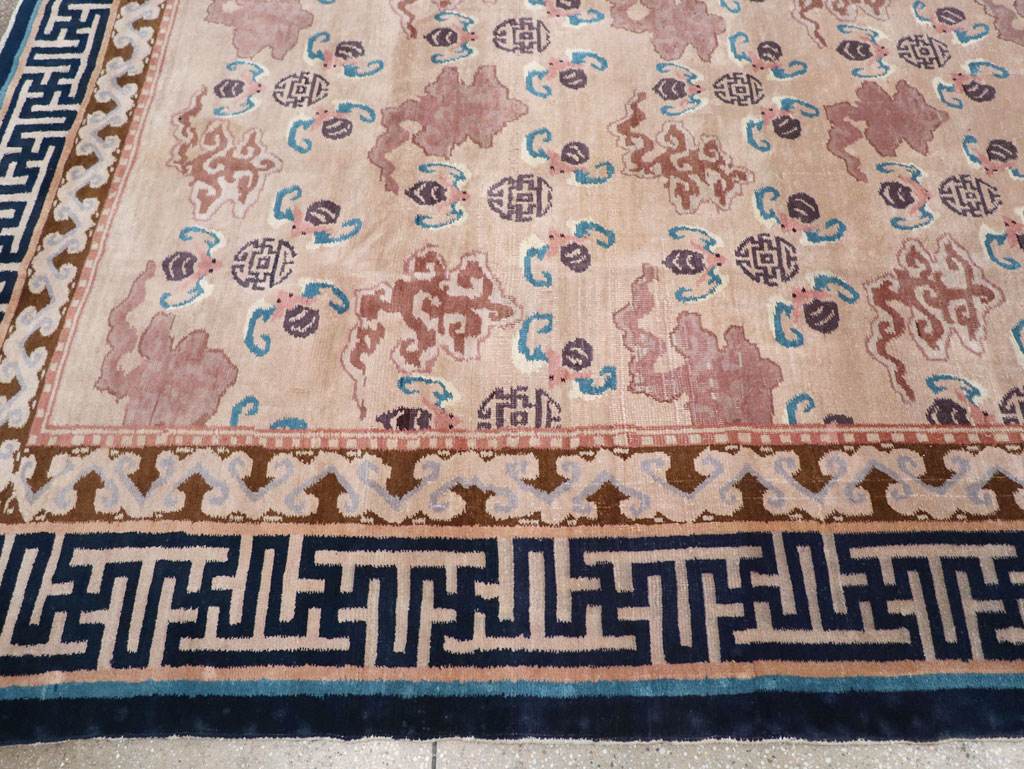 Antique Chinese Peking Room Size Carpet, No.30763 - Staging