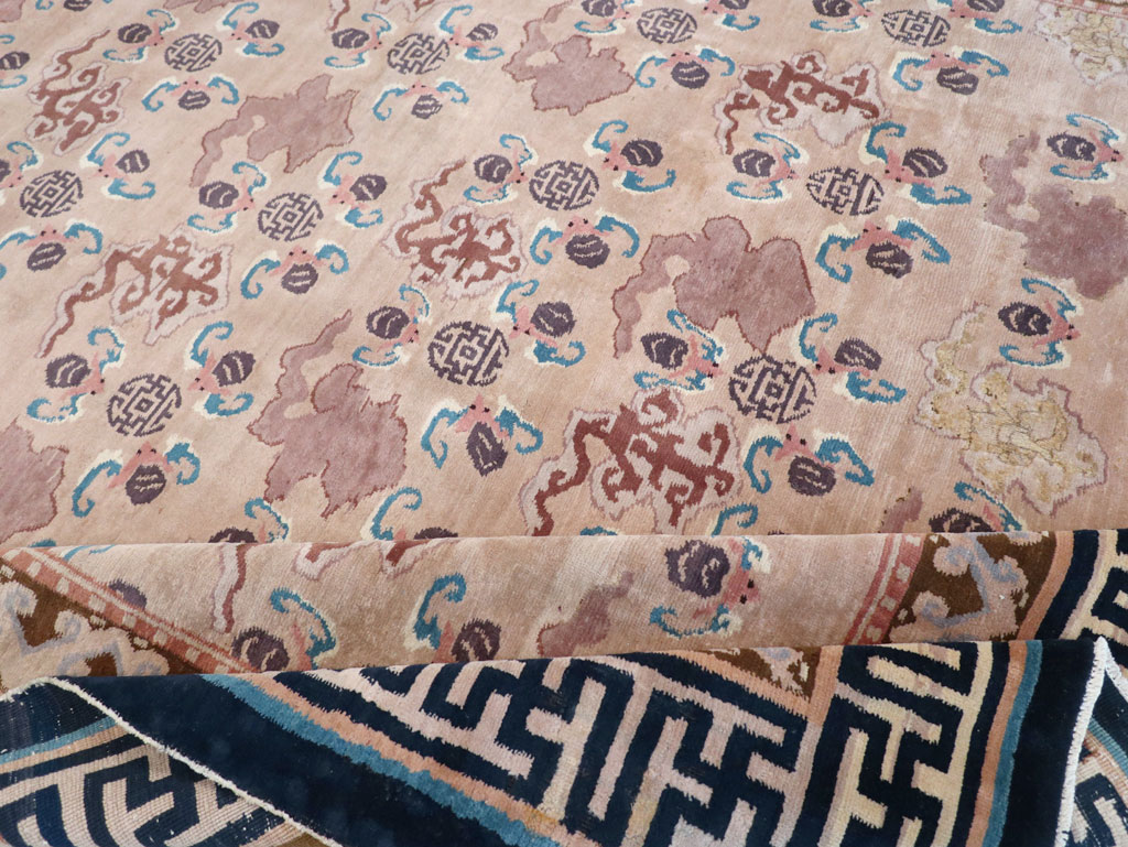 Antique Chinese Peking Room Size Carpet, No.30763 - Staging