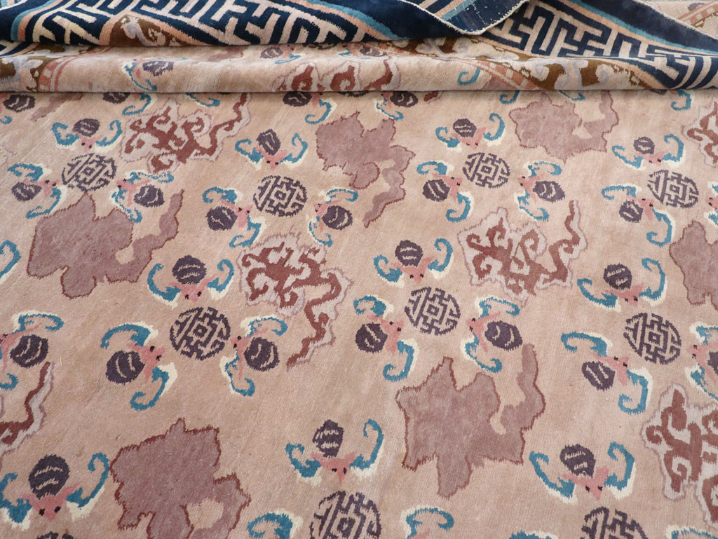 Antique Chinese Peking Room Size Carpet, No.30763 - Staging