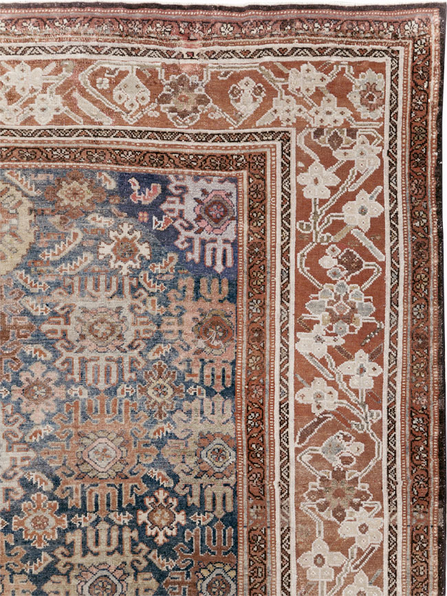 Antique Persian Malayer Wide Gallery Runner, No.30764 - Staging