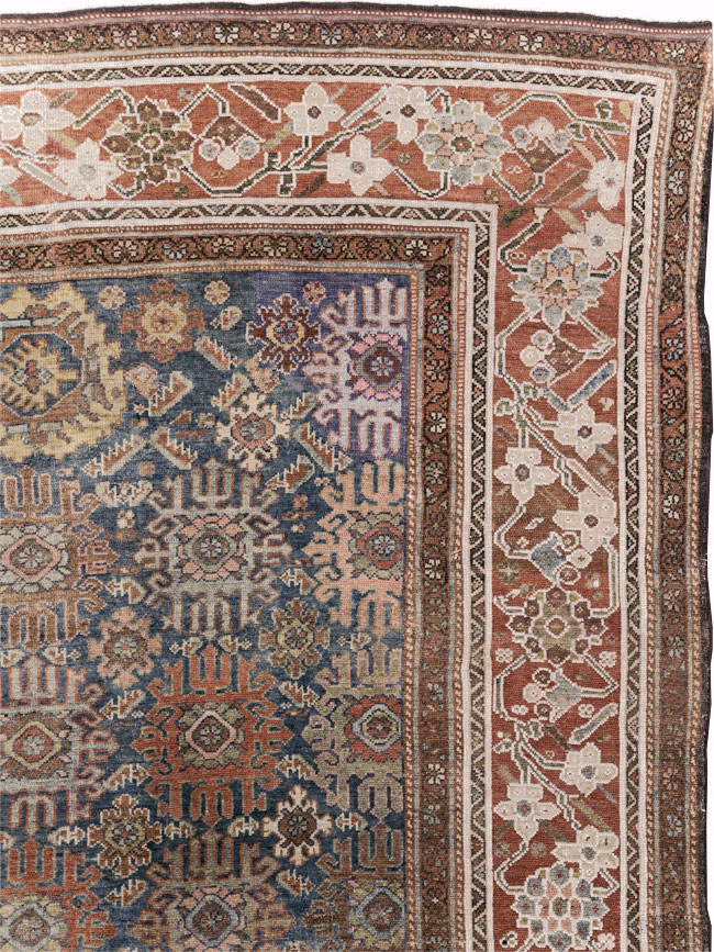 Antique Persian Malayer Wide Gallery Runner, No.30764 - Staging