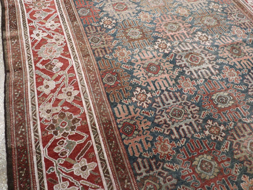 Antique Persian Malayer Wide Gallery Runner, No.30764 - Staging