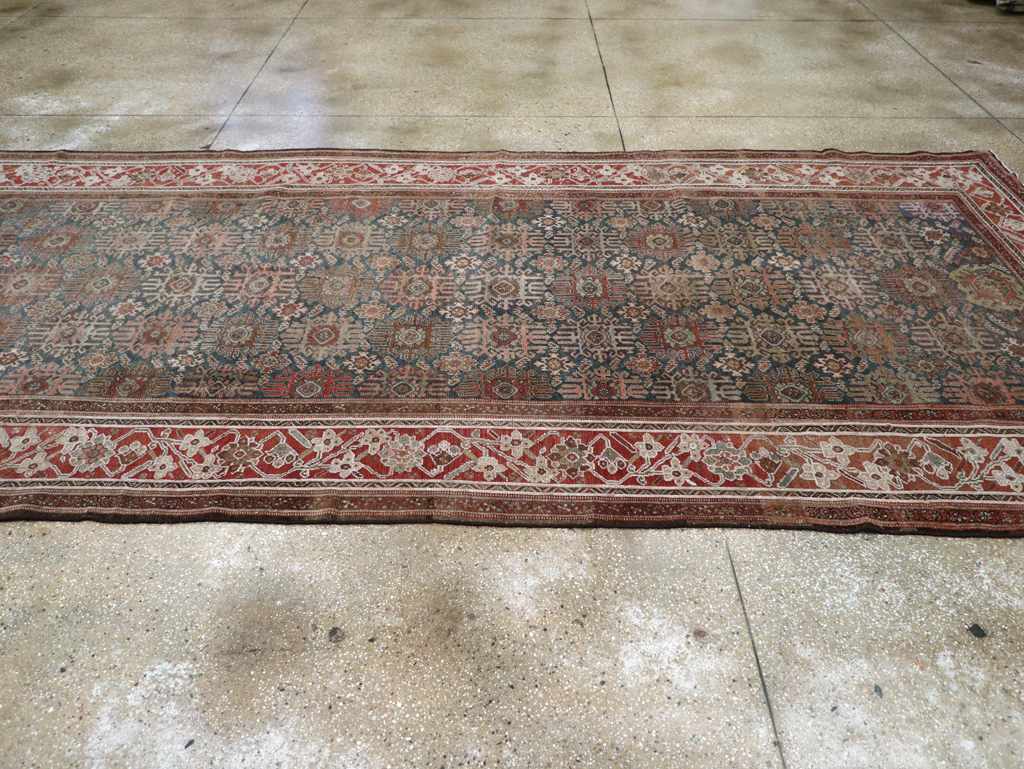 Antique Persian Malayer Wide Gallery Runner, No.30764 - Staging