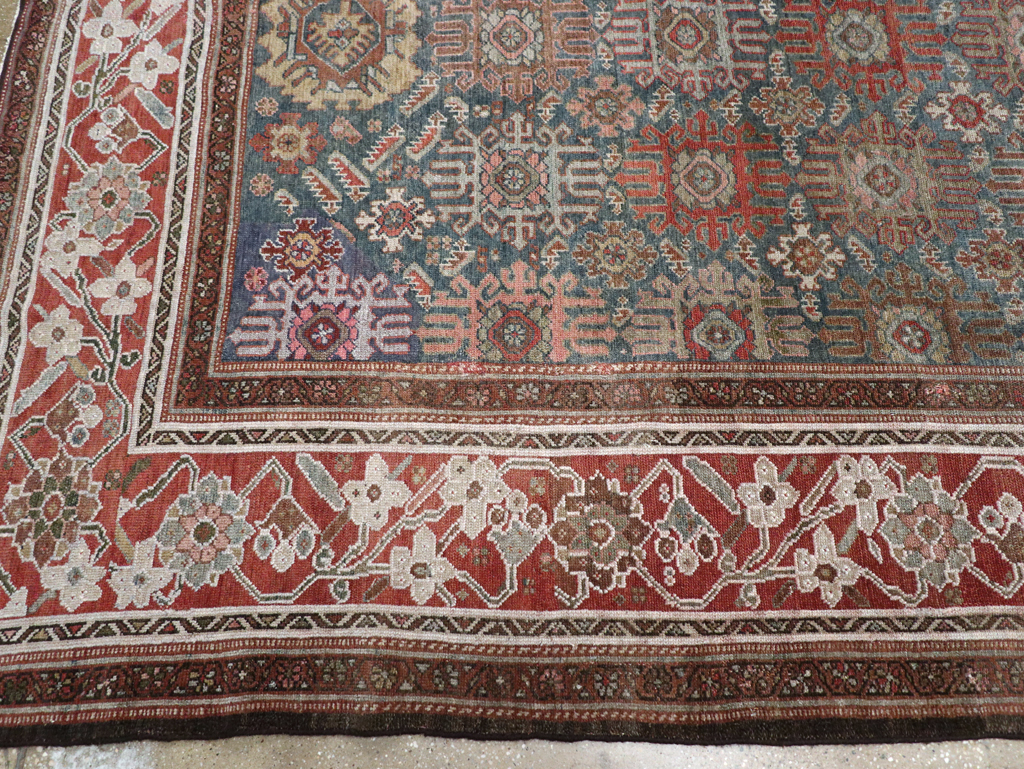 Antique Persian Malayer Wide Gallery Runner, No.30764 - Staging