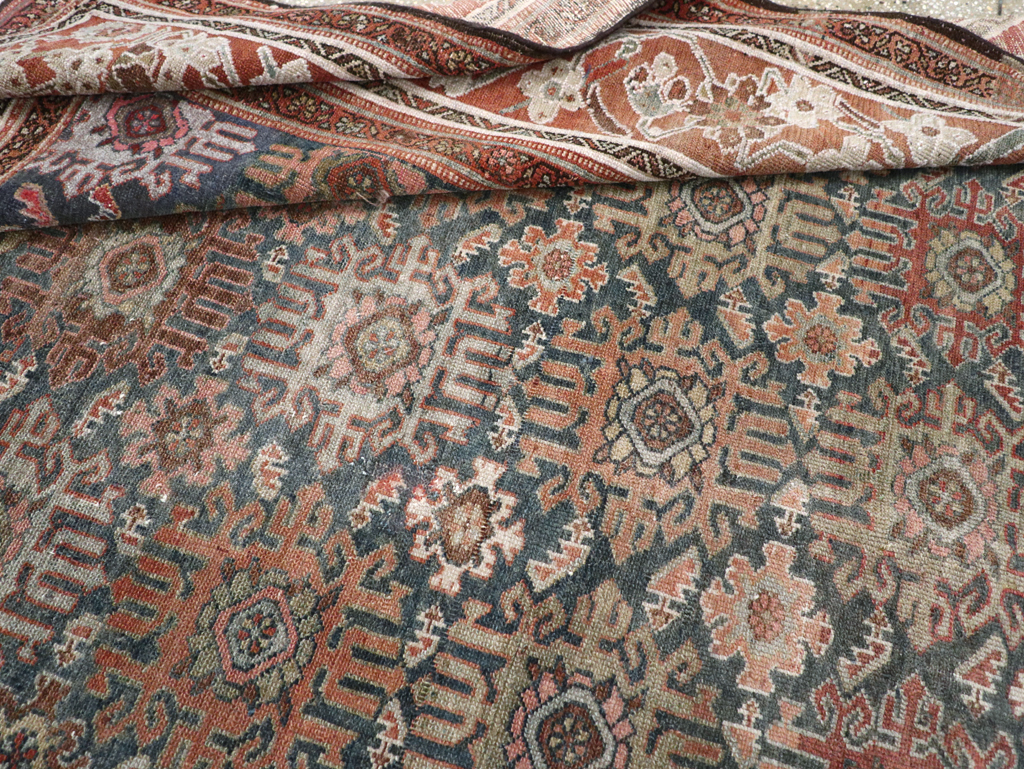 Antique Persian Malayer Wide Gallery Runner, No.30764 - Staging