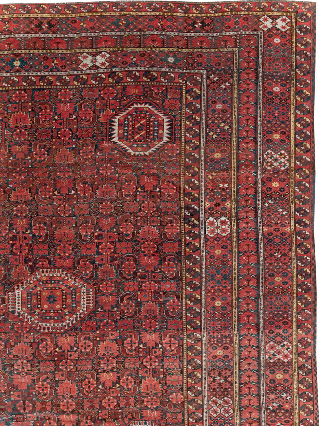 Antique  Beshir Carpet, No.30766 - Staging
