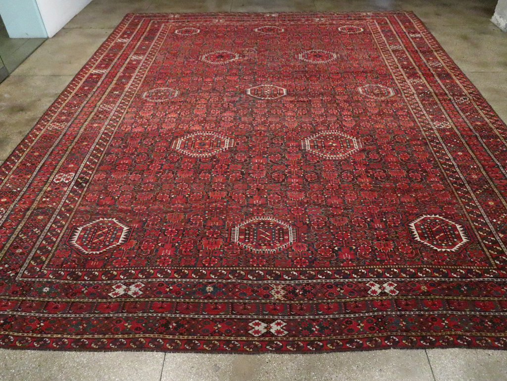 Antique  Beshir Carpet, No.30766 - Staging