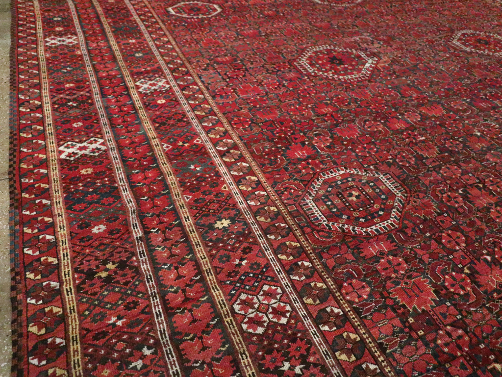 Antique  Beshir Carpet, No.30766 - Staging