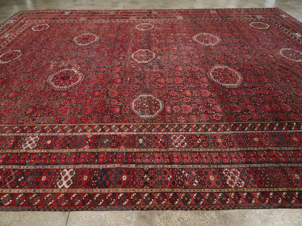 Antique  Beshir Carpet, No.30766 - Staging