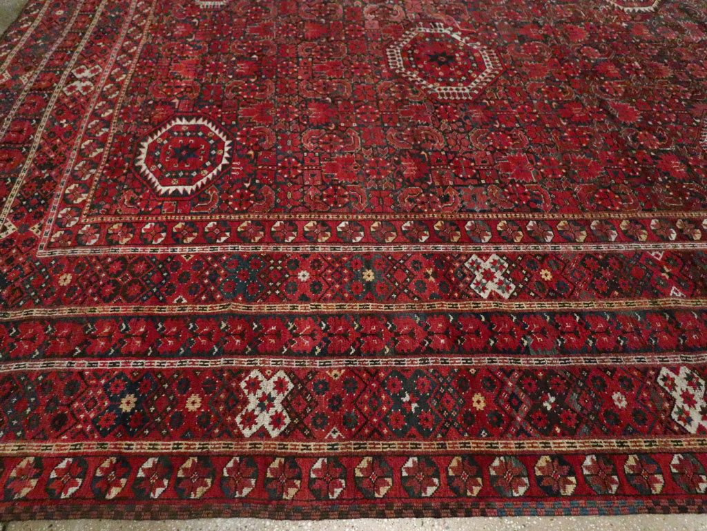 Antique  Beshir Carpet, No.30766 - Staging