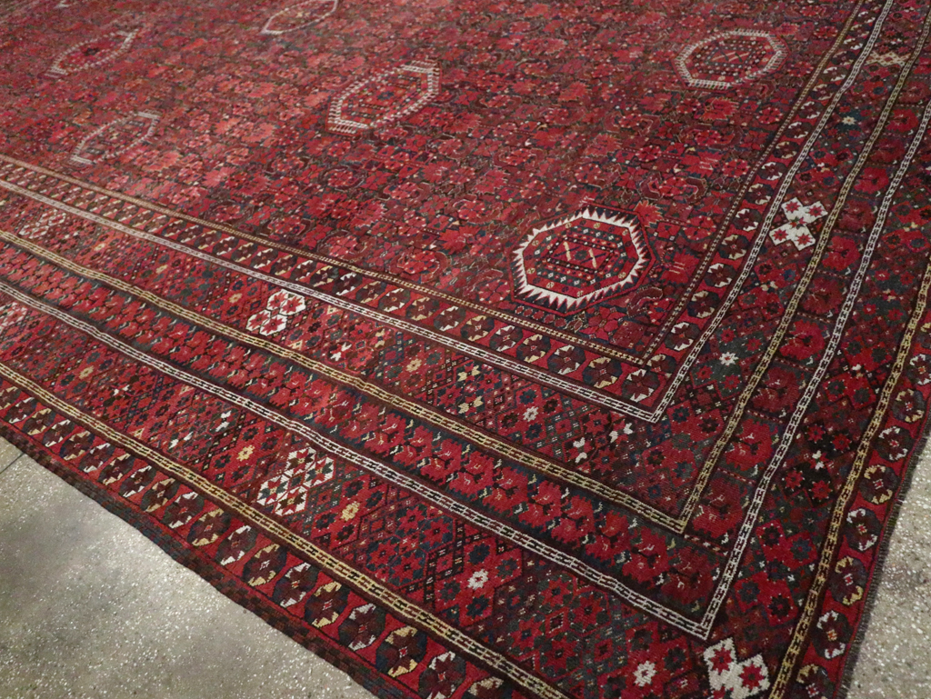 Antique  Beshir Carpet, No.30766 - Staging