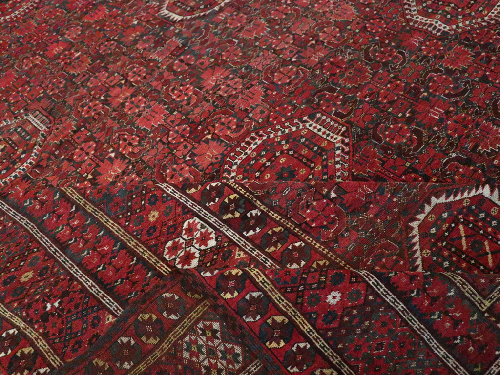 Antique  Beshir Carpet, No.30766 - Staging