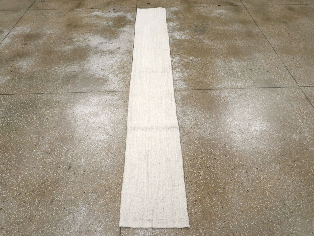Vintage Turkish Hemp Flatweave Kilim Runner, No.30768 - Staging