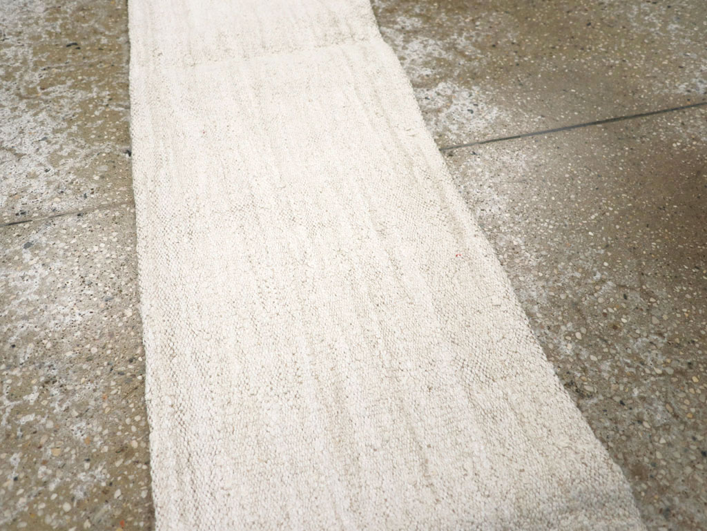 Vintage Turkish Hemp Flatweave Kilim Runner, No.30768 - Staging