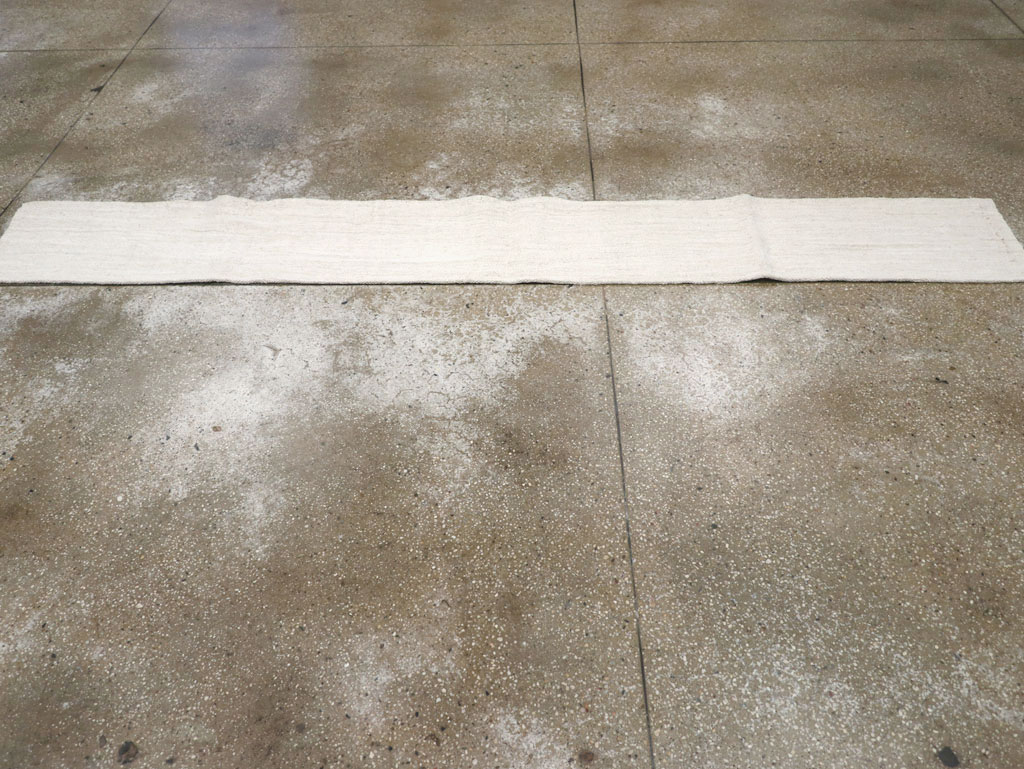 Vintage Turkish Hemp Flatweave Kilim Runner, No.30768 - Staging