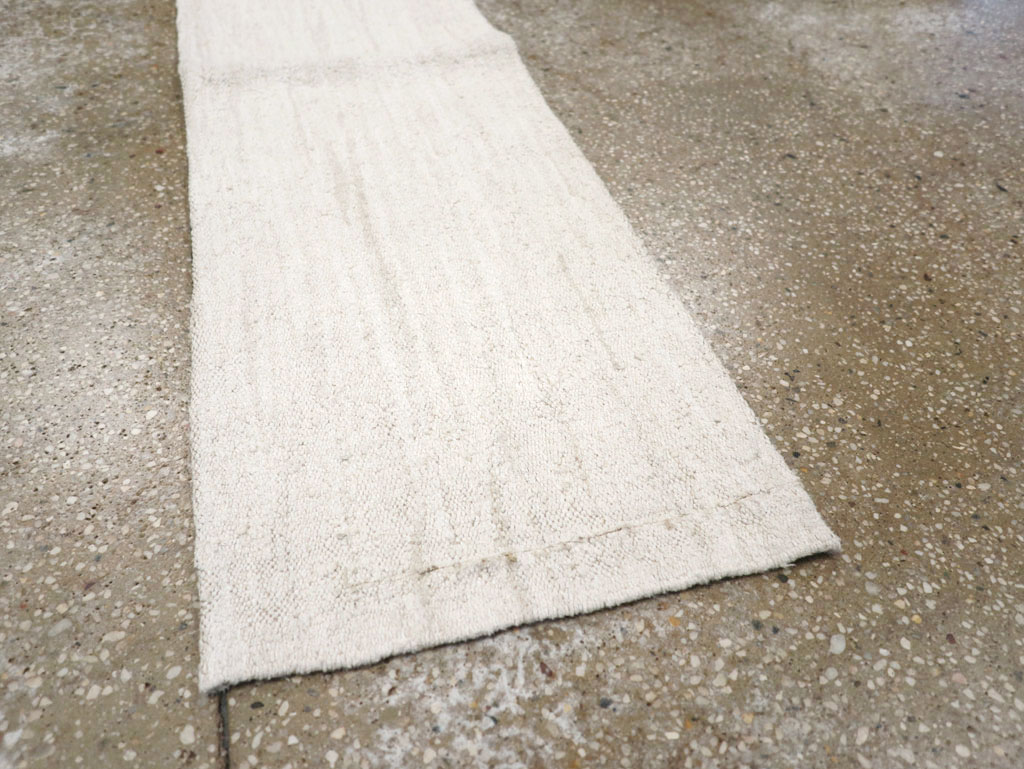 Vintage Turkish Hemp Flatweave Kilim Runner, No.30768 - Staging