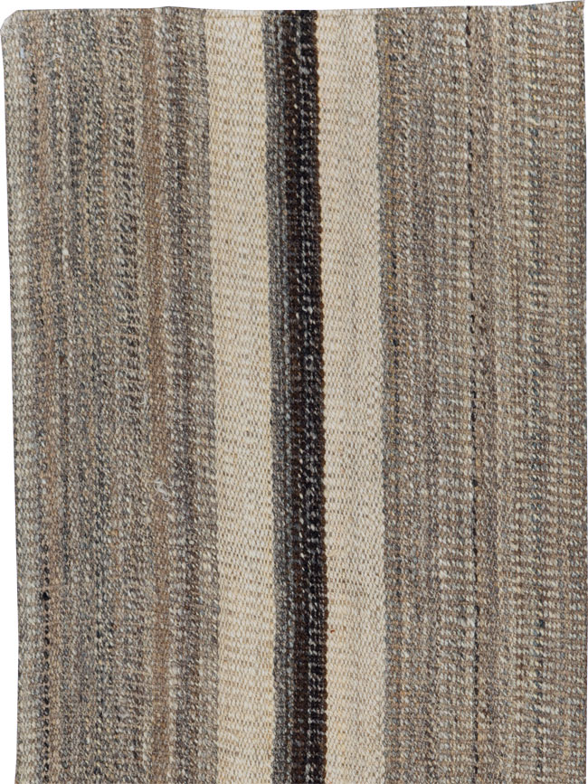 Modern Turkish Flatweave Kilim Runner, No.30769 - Staging