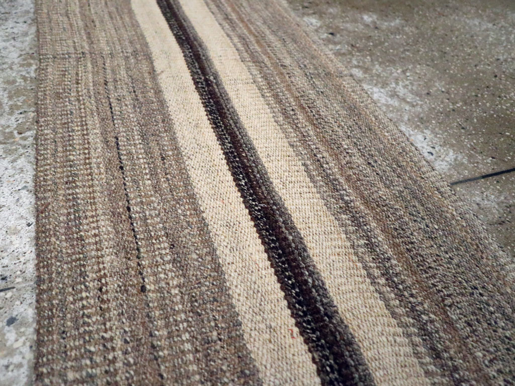 Modern Turkish Flatweave Kilim Runner, No.30769 - Staging